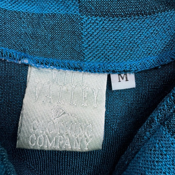 Mill Valley Clothing Company Size Medium Hobo Shirt Blue Harlequin Tunic Top - Picture 3 of 8